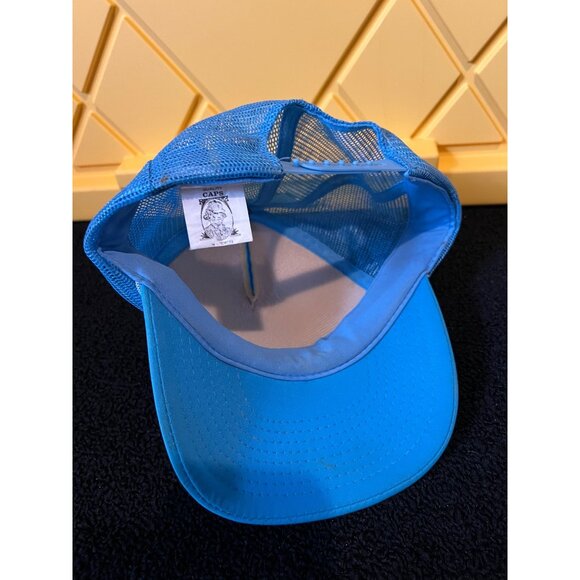 Vintage Ferrum College Tropical Marine Ecology Blue Trucker Hat M3 - Picture 3 of 4